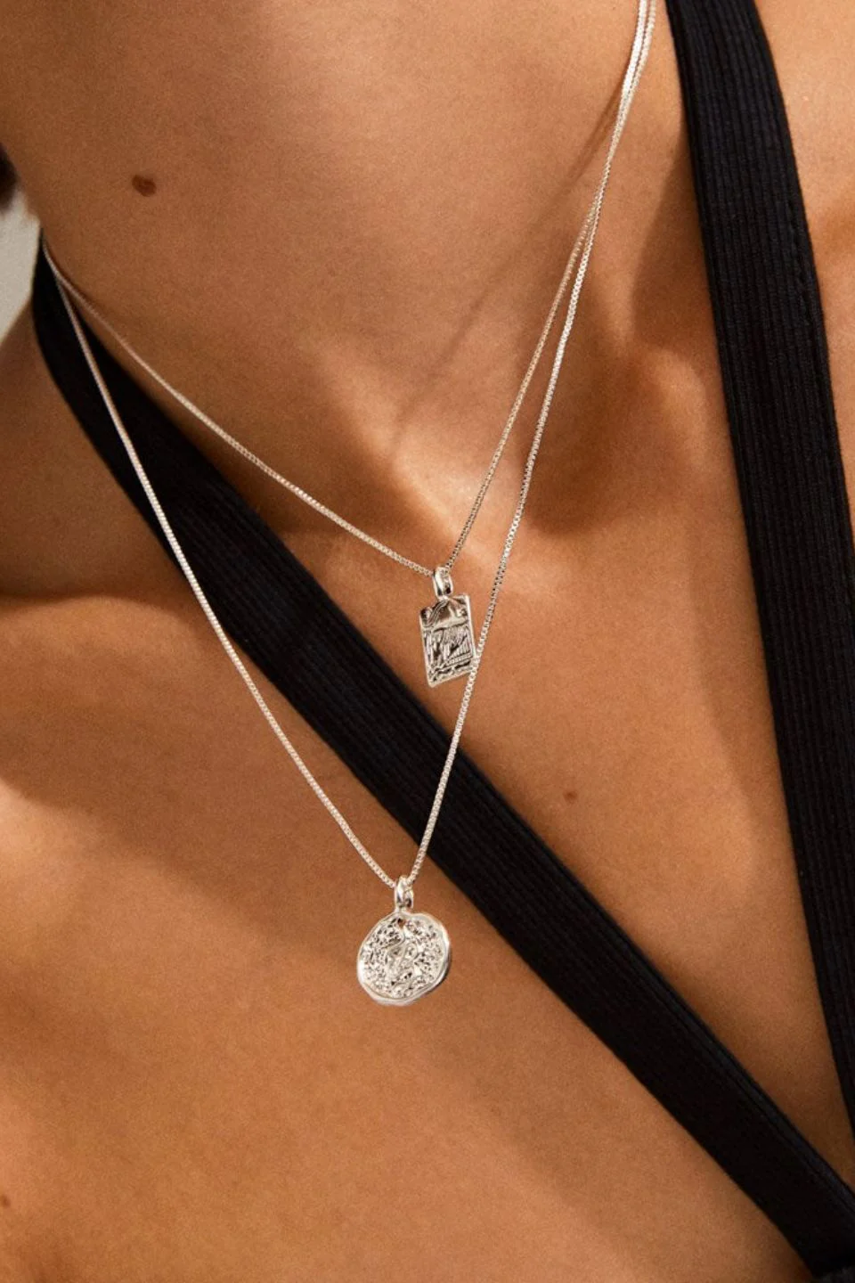 Valkyria Silver Plated Pi Double Chain EOL Necklace - Image 2