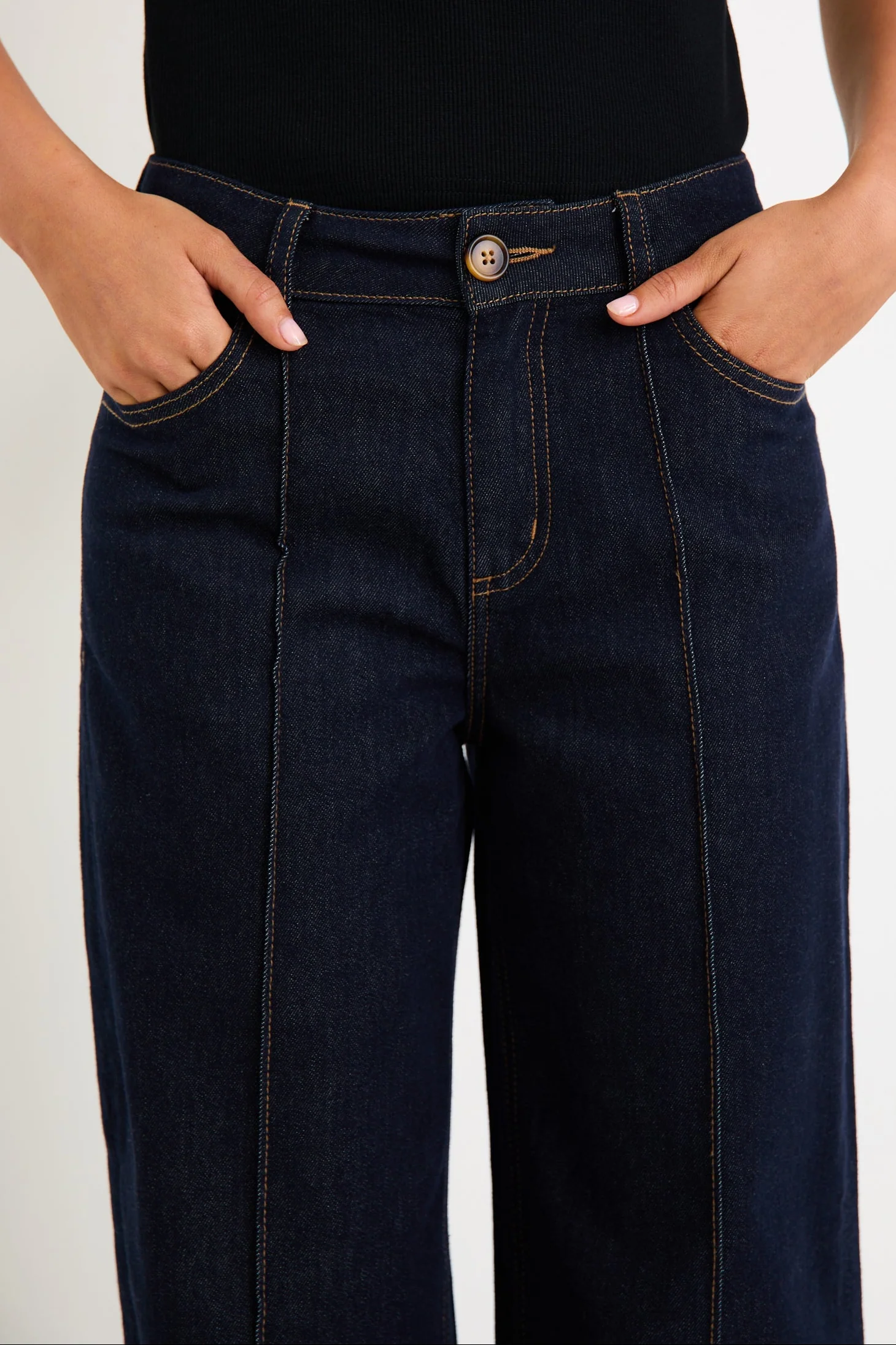 Vault Indigo Pin Tuck Wide Leg Jean - Image 6