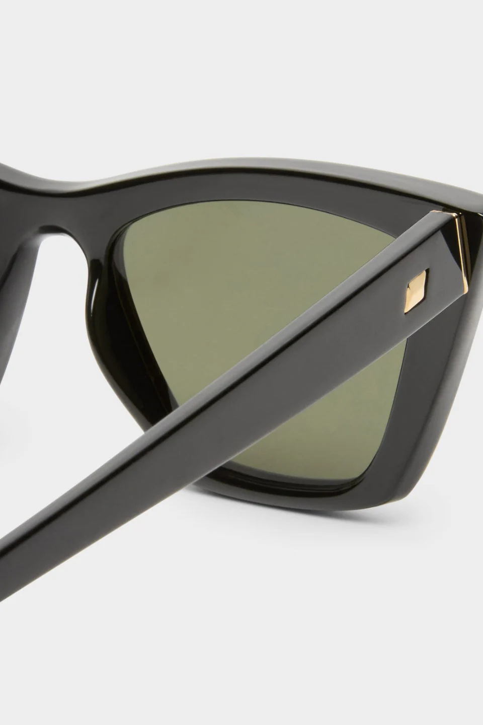 Velodrome Black Cat Eye Brown Mono Lens Sunglasses - Image 4
