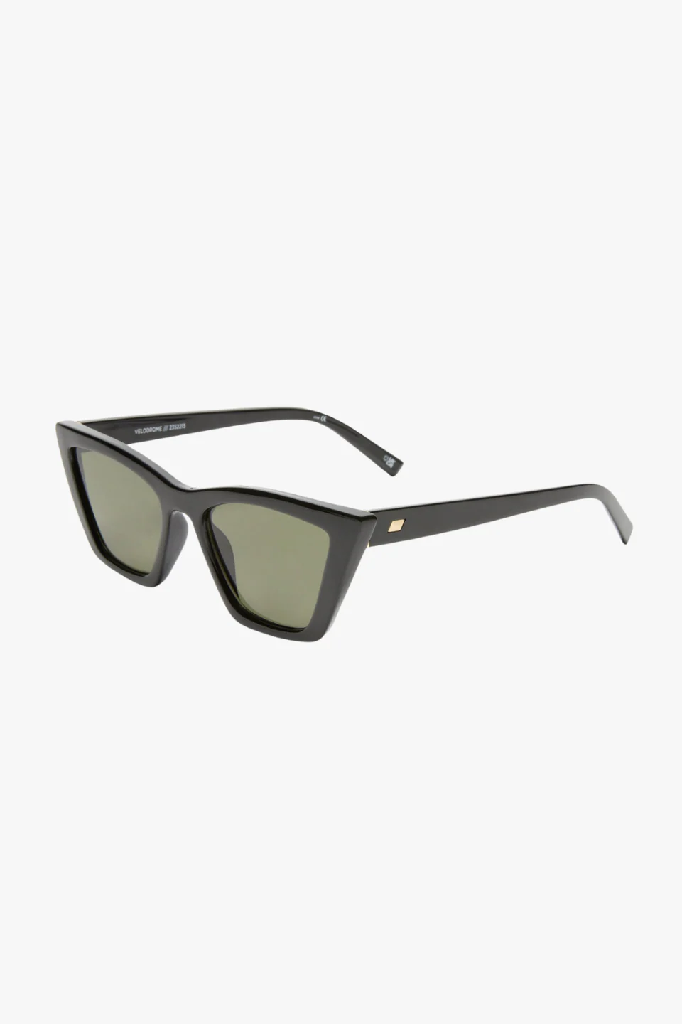 Velodrome Black Cat Eye Brown Mono Lens Sunglasses - Image 6