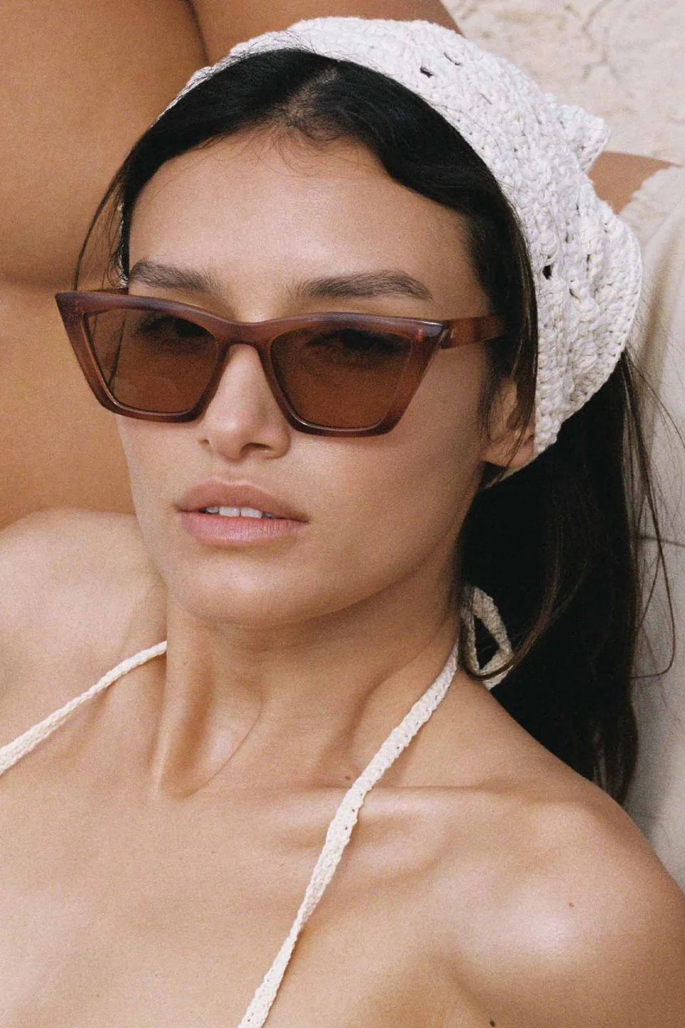 Velodrome Vintage Tort Cat Eye Brown Mono Lens Sunglasses - Image 2