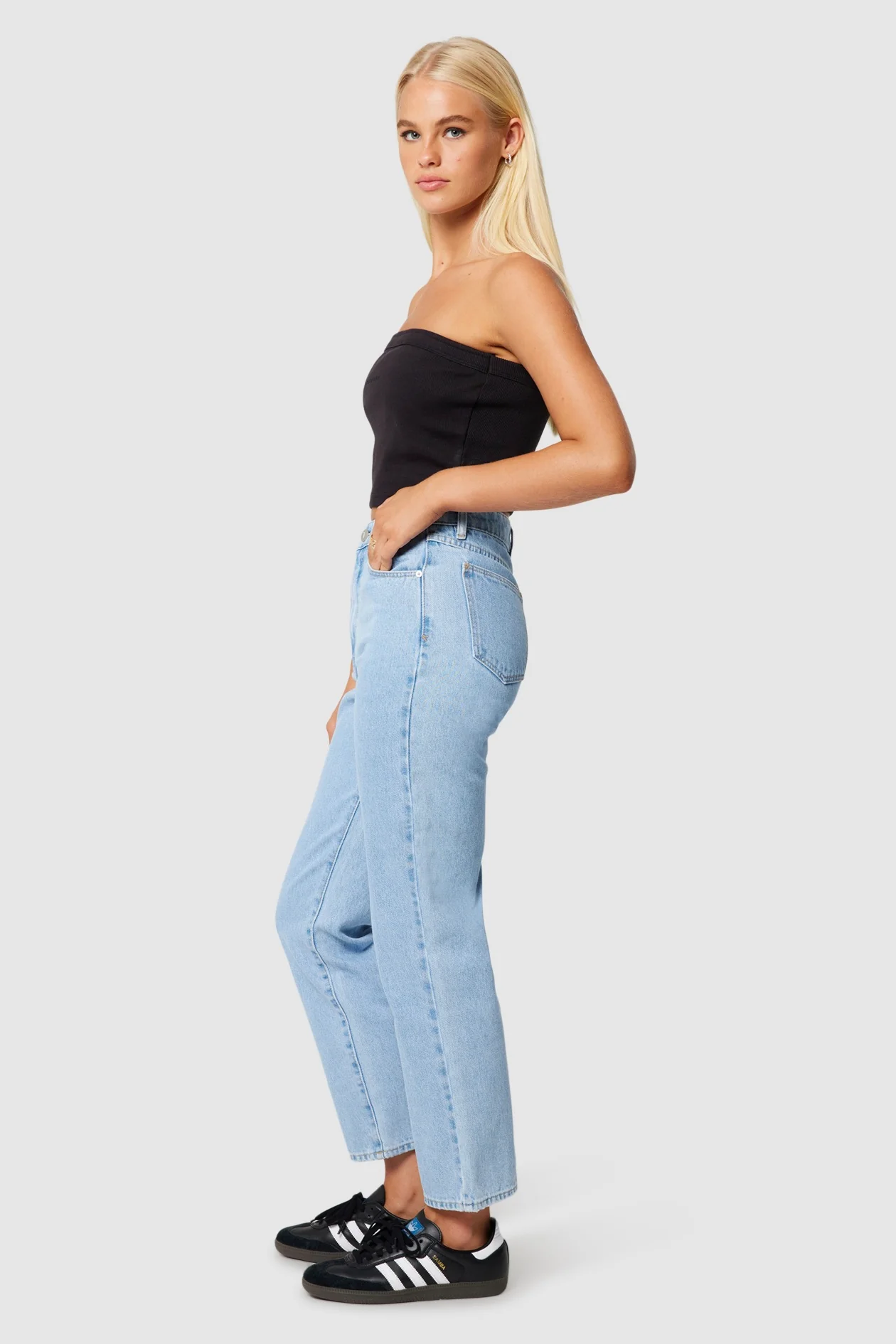 Venice Kendall Vintage Blue Straight Denim Jean - Image 3