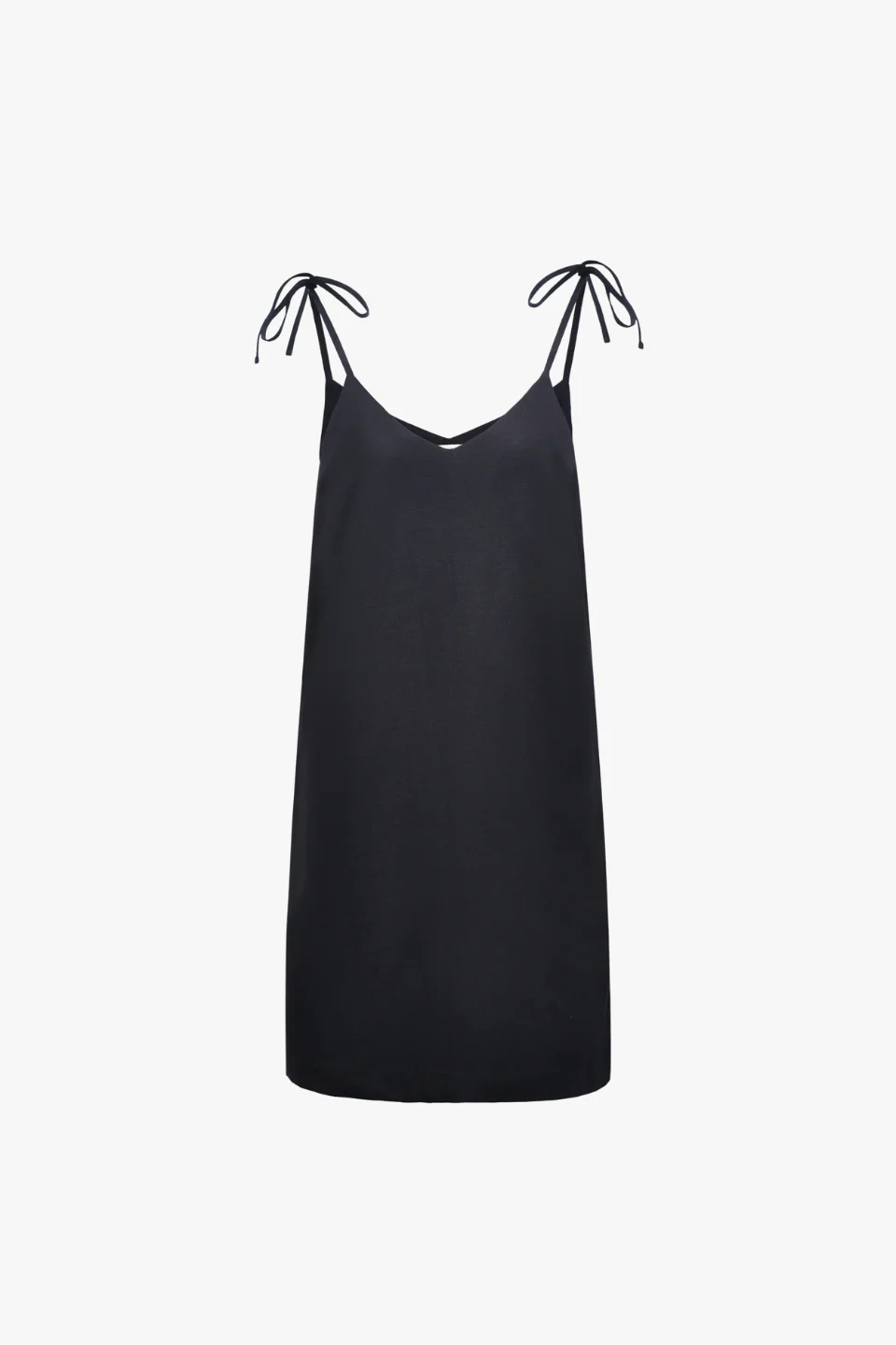 Wave Black Strappy Mini Shift Dress - Image 6
