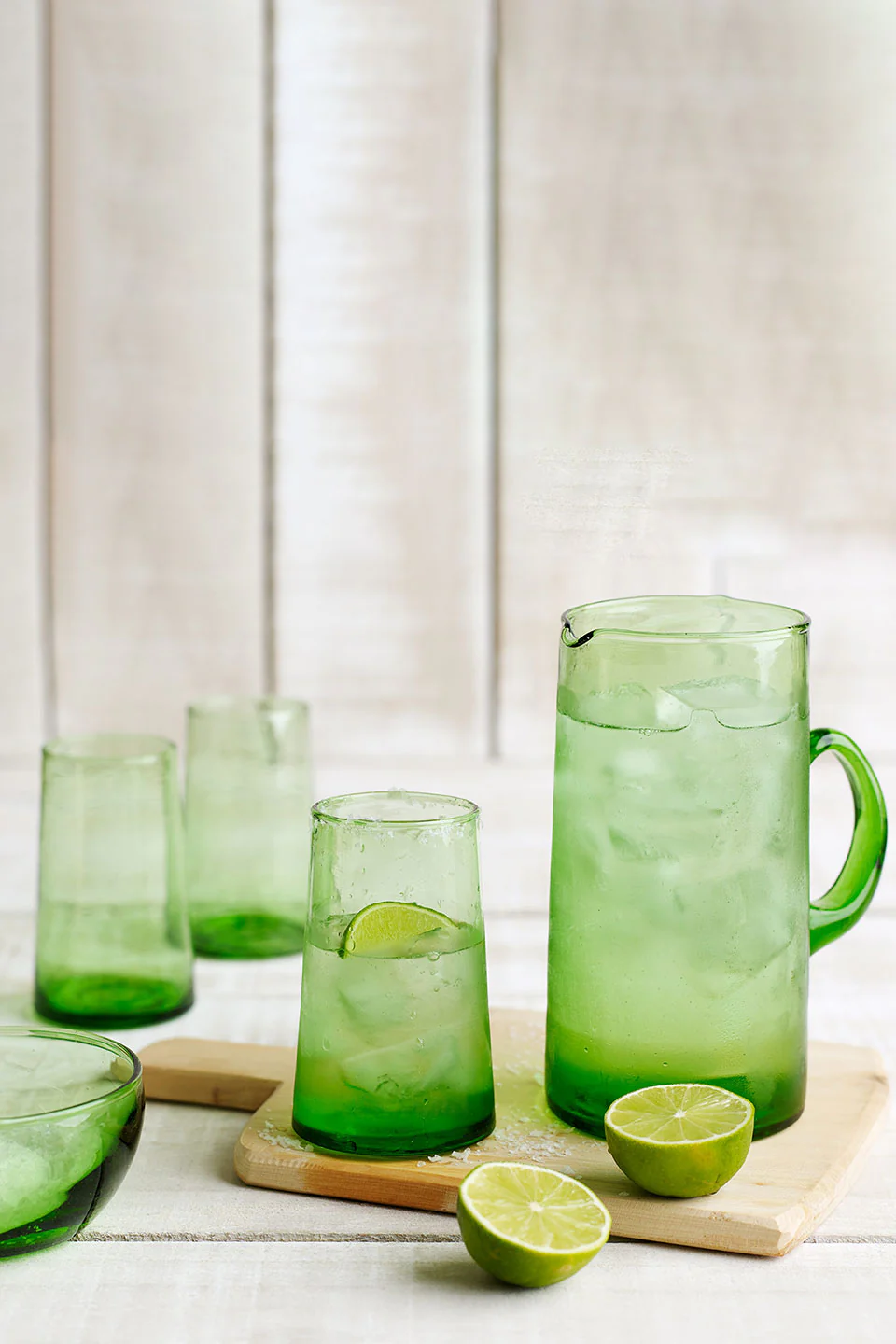 Wine Glasses Green Champagne Beer 350ml - Image 2