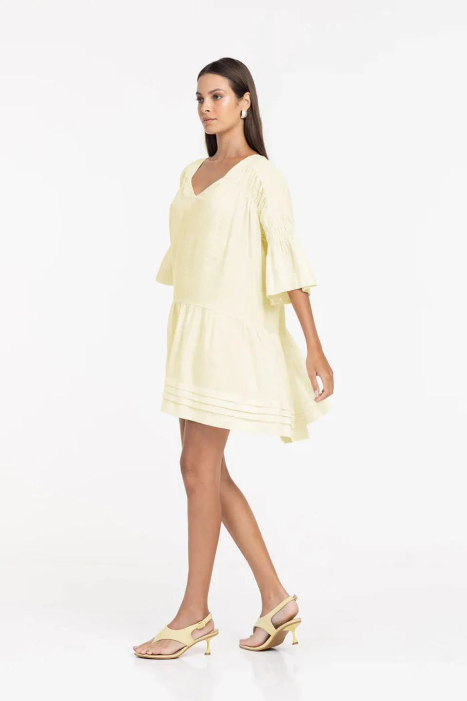 Wisteria Pina Colada SS Mini Dress - Image 3
