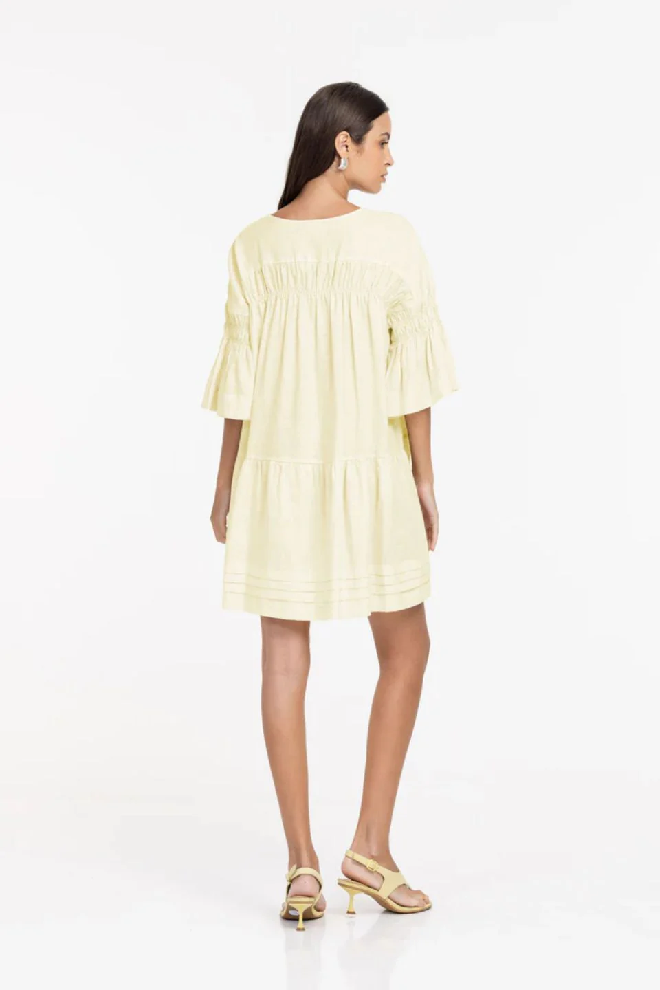 Wisteria Pina Colada SS Mini Dress - Image 4