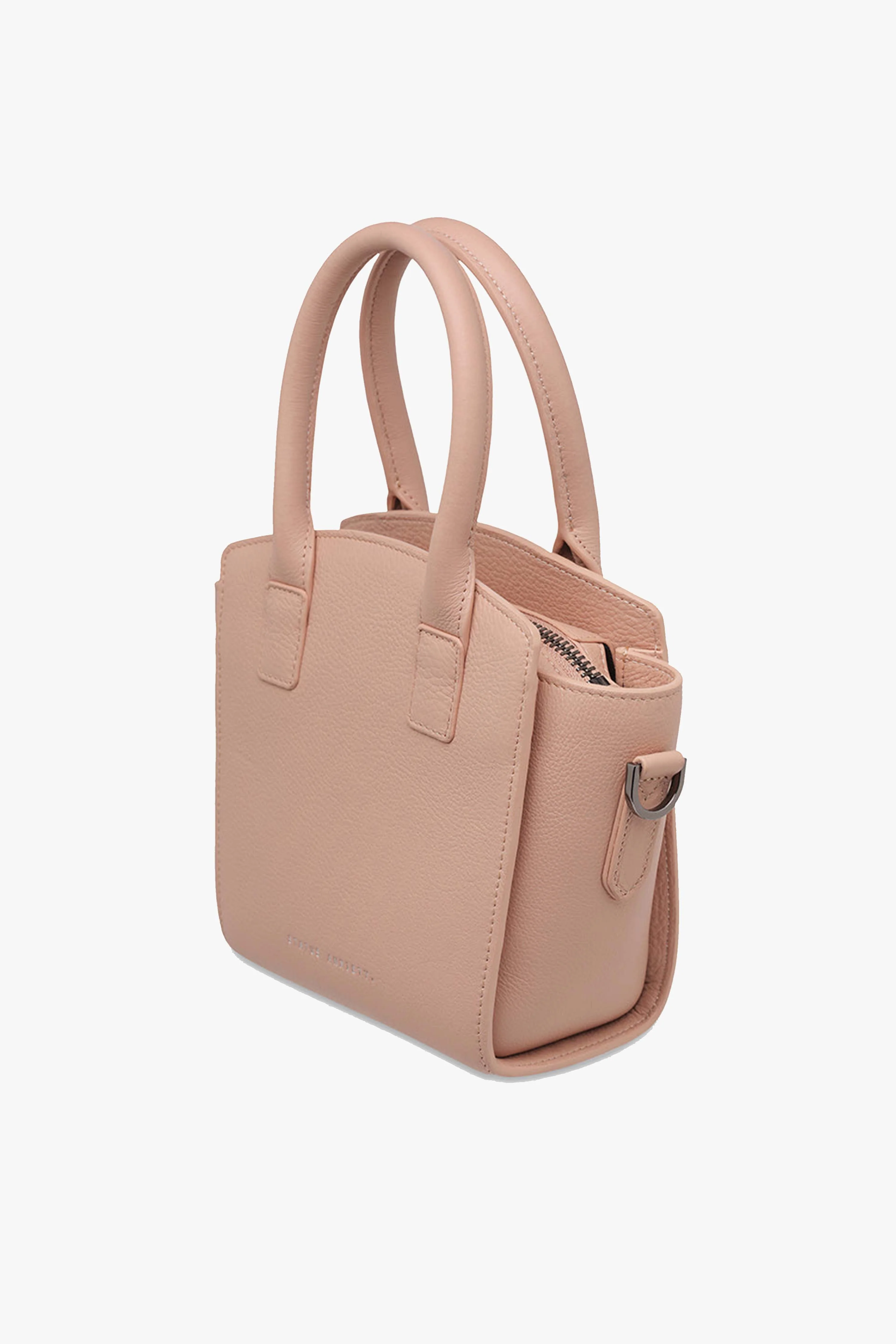 Worst Behind Us Dusty Pink Leather Bag - Image 4
