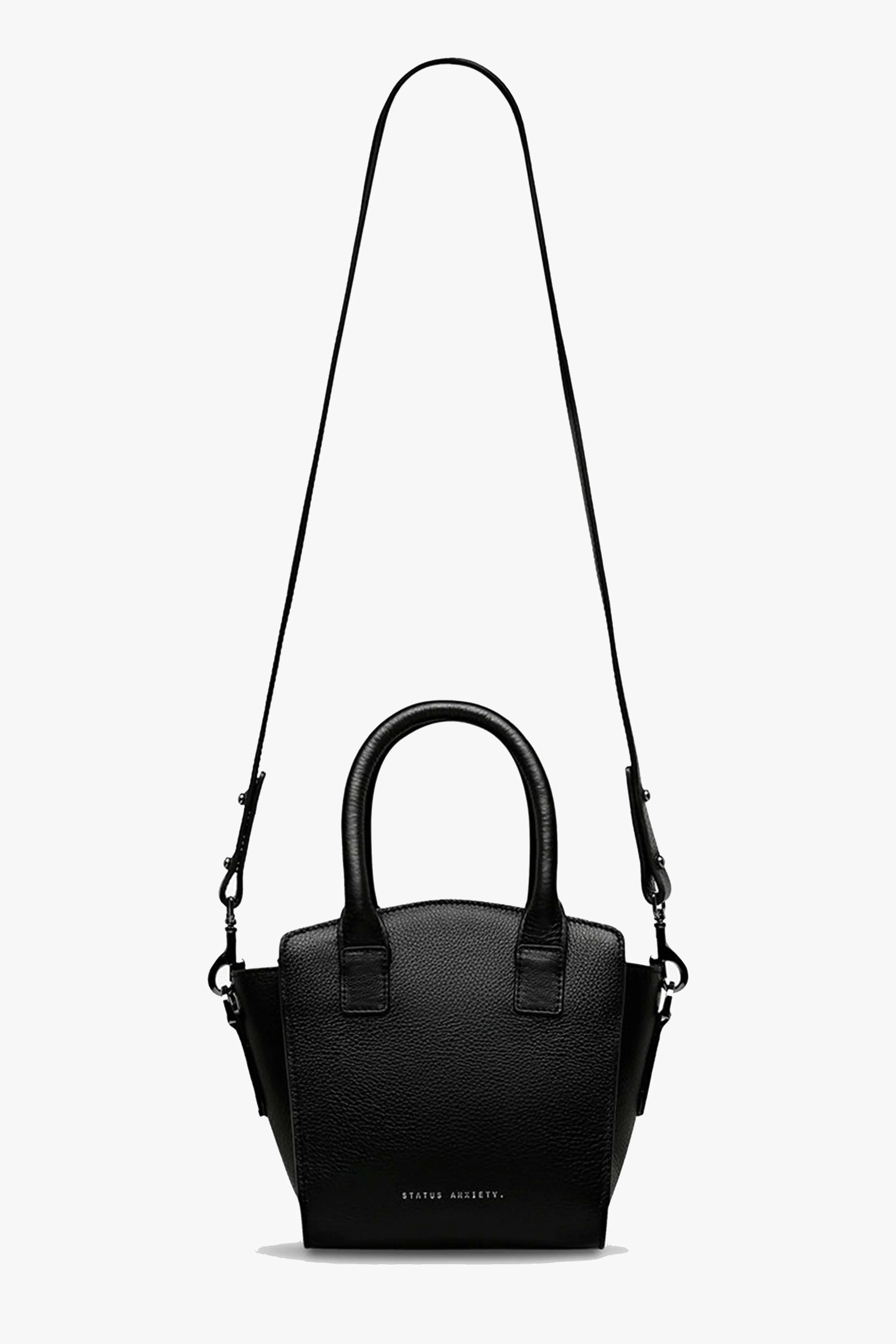 Worst Behind Us Black Leather Bag - Image 2