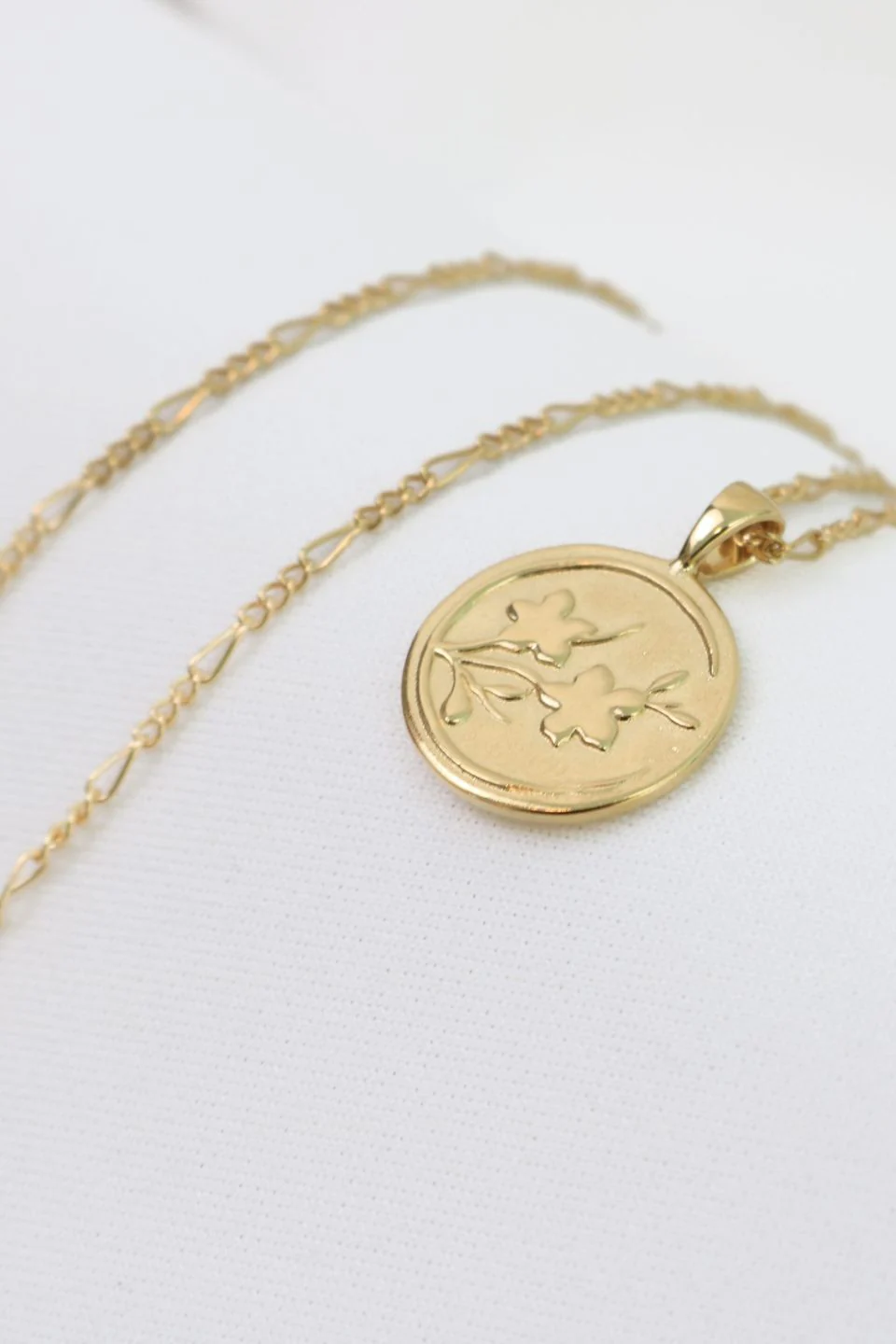 Zen Gold EOL Circle Pendant Necklace - Image 2