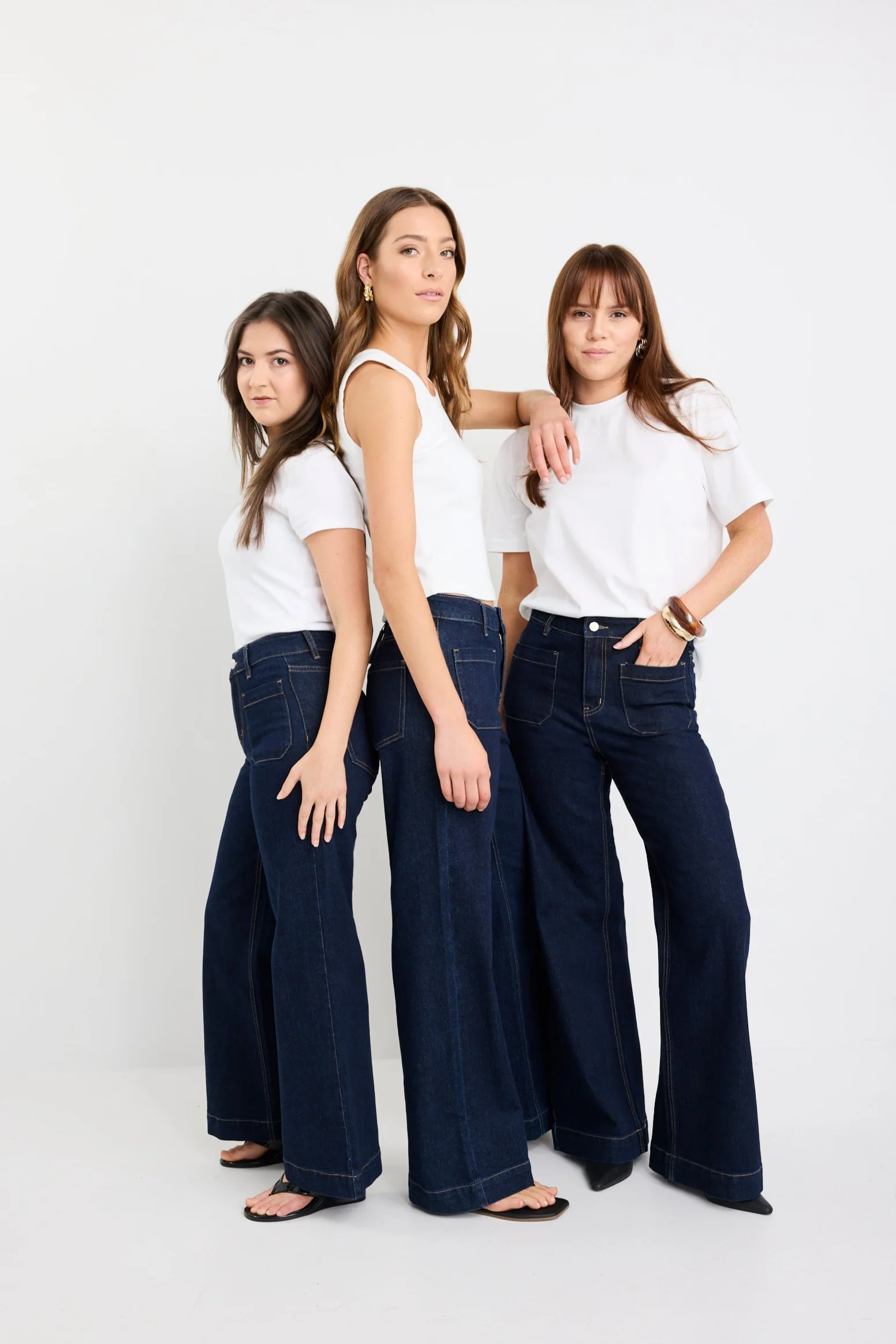 Zoey Indigo Petite High Rise Wide Leg Pocket Jean - Image 2
