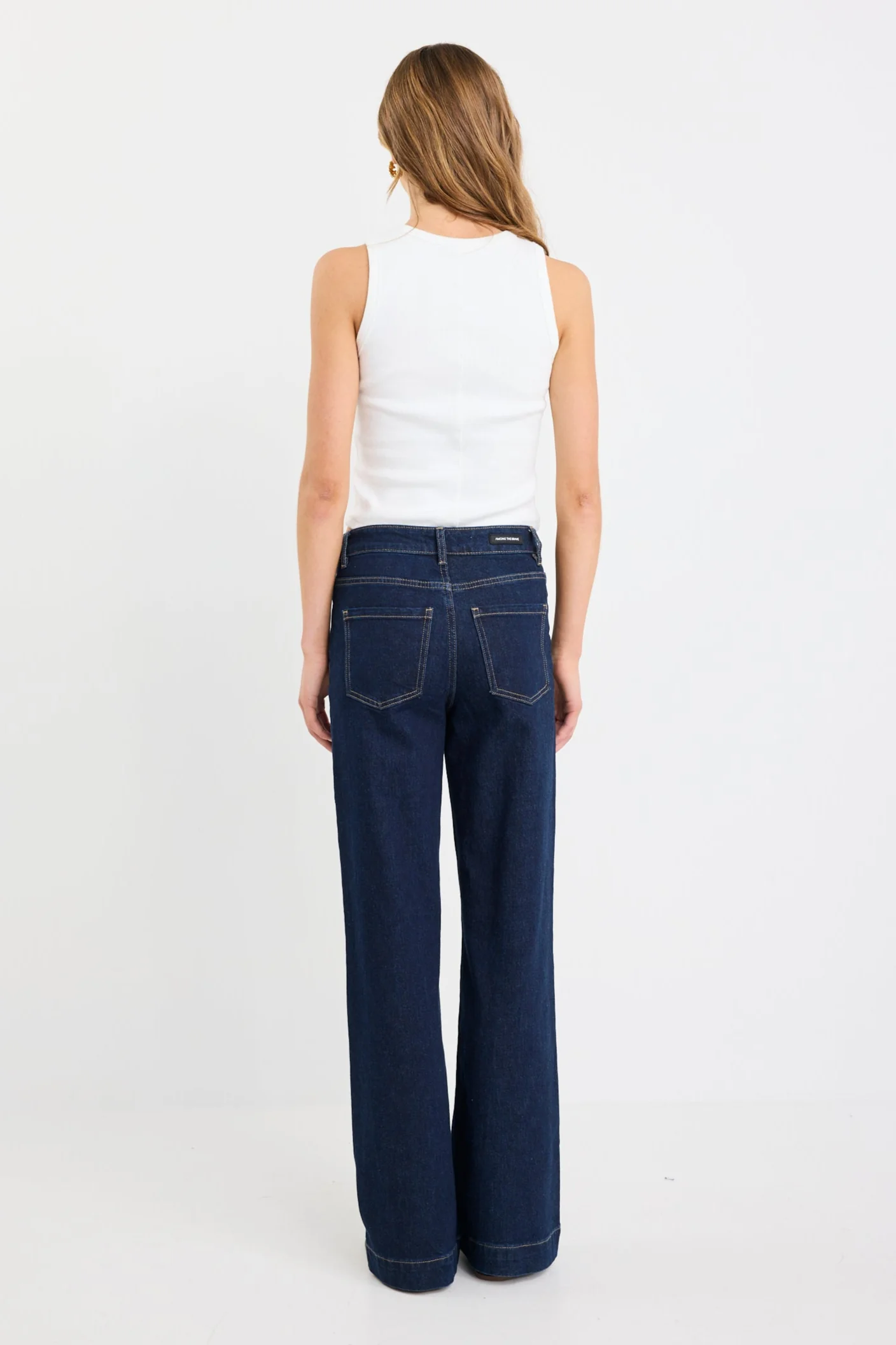 Zoey Indigo Tall High Rise Wide Leg Pocket Jean - Image 6