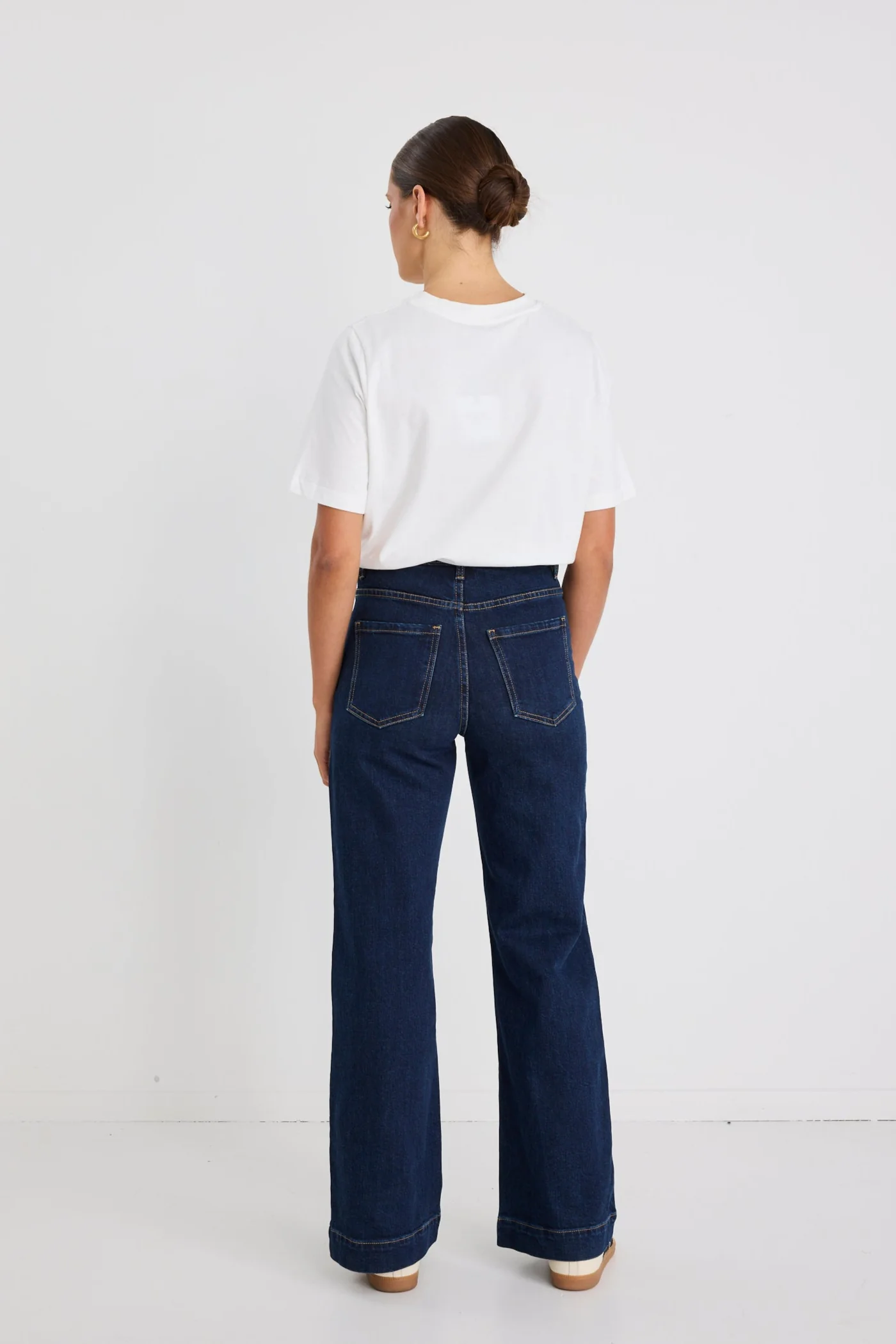 Zoey Indigo High Rise Wide Leg Pocket Jean - Image 6
