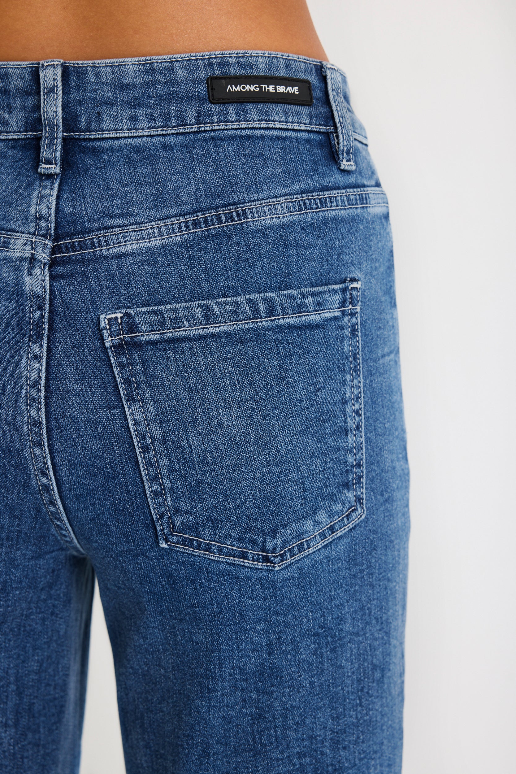 Zoey Mineral Blue High Rise Wide Leg Pocket Jean - Image 5