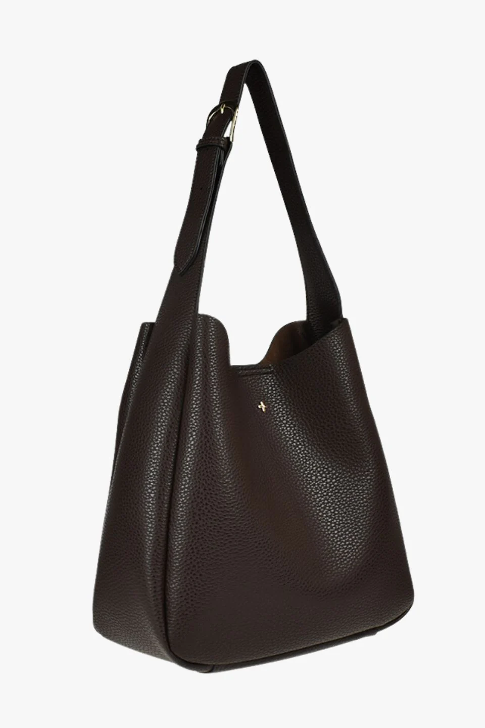 Zozo Chocolate Pebble Slouch Tote Bag - Image 4