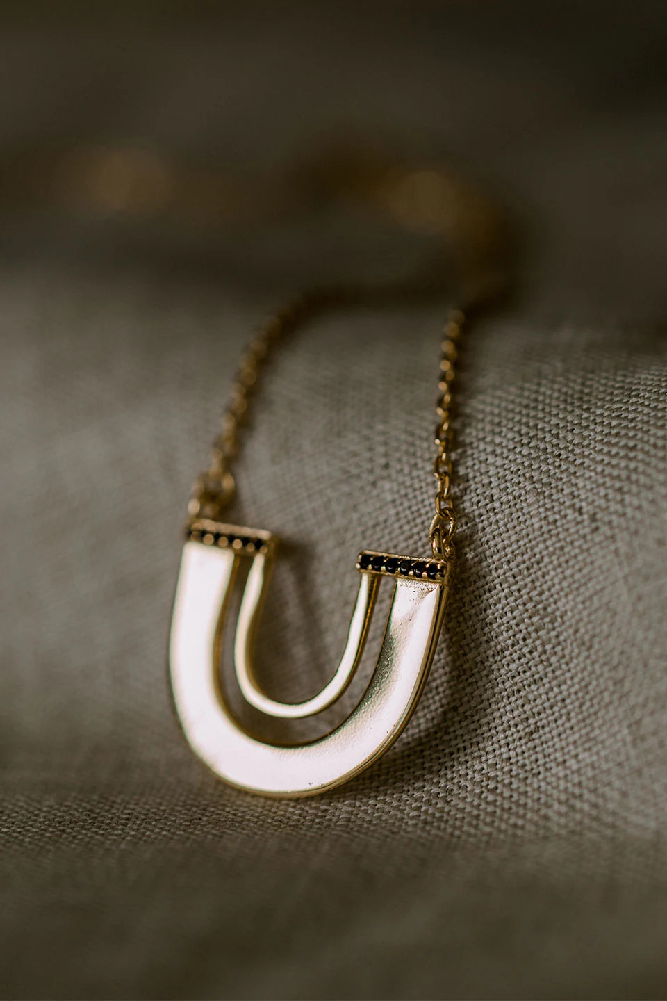 Zulu Gold U Shape Necklace EOL - Image 2